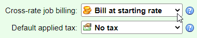 Split billing of the same job between two rates